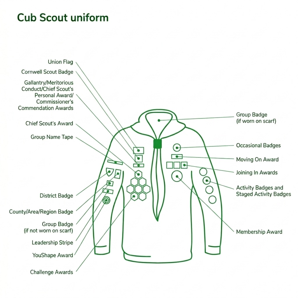 Cubs Badge Placement