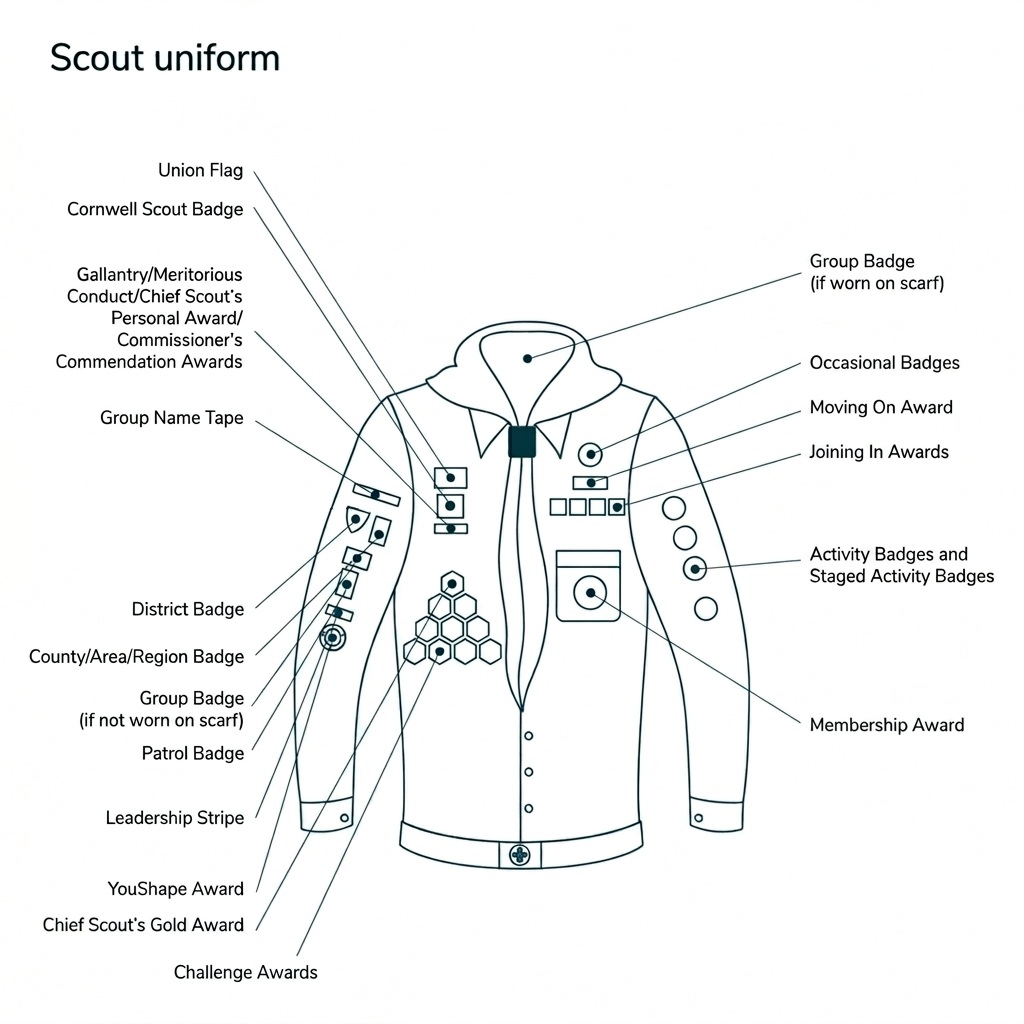 Scouts Badge Placement